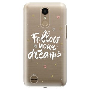 Plastové puzdro iSaprio - Follow Your Dreams - white - LG K10 2017