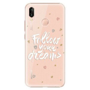 Plastové puzdro iSaprio - Follow Your Dreams - white - Huawei P20 Lite