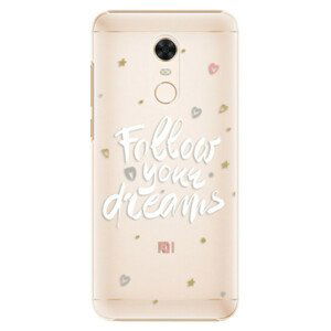 Plastové puzdro iSaprio - Follow Your Dreams - white - Xiaomi Redmi 5 Plus