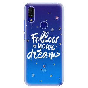 Plastové puzdro iSaprio - Follow Your Dreams - white - Xiaomi Redmi 7