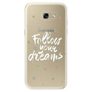 Odolné silikónové puzdro iSaprio - Follow Your Dreams - white - Samsung Galaxy A5 2017