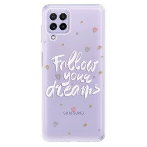 Odolné silikónové puzdro iSaprio - Follow Your Dreams - white - Samsung Galaxy A22