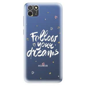 Odolné silikónové puzdro iSaprio - Follow Your Dreams - white - Honor 9S