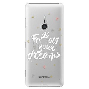 Plastové puzdro iSaprio - Follow Your Dreams - white - Sony Xperia XZ3