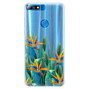 Silikónové puzdro iSaprio - Exotic Flowers - Huawei Y7 Prime 2018