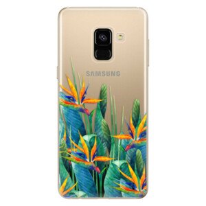 Odolné silikónové puzdro iSaprio - Exotic Flowers - Samsung Galaxy A8 2018