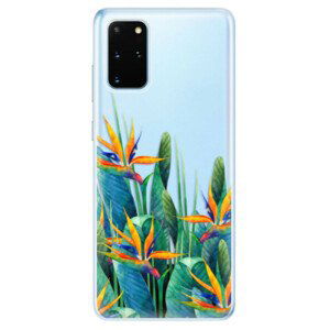 Odolné silikónové puzdro iSaprio - Exotic Flowers - Samsung Galaxy S20+