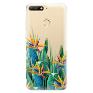 Odolné silikónové puzdro iSaprio - Exotic Flowers - Huawei Y6 Prime 2018