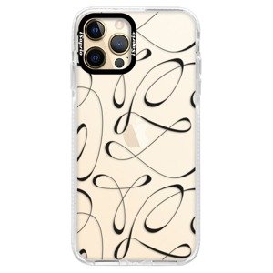 Silikónové puzdro Bumper iSaprio - Fancy - black - iPhone 12 Pro Max