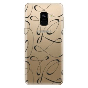 Odolné silikónové puzdro iSaprio - Fancy - black - Samsung Galaxy A8 2018