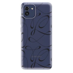 Odolné silikónové puzdro iSaprio - Fancy - black - Samsung Galaxy A03