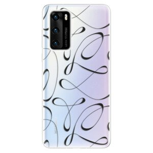 Odolné silikónové puzdro iSaprio - Fancy - black - Huawei P40