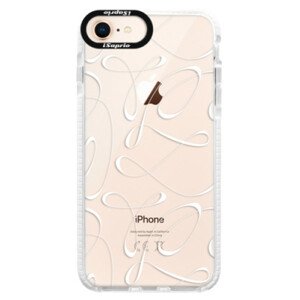 Silikónové púzdro Bumper iSaprio - Fancy - white - iPhone 8