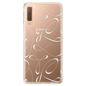 Odolné silikónové puzdro iSaprio - Fancy - white - Samsung Galaxy A7 (2018)