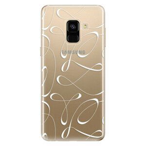 Odolné silikónové puzdro iSaprio - Fancy - white - Samsung Galaxy A8 2018