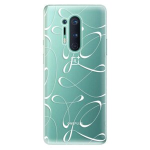 Odolné silikónové puzdro iSaprio - Fancy - white - OnePlus 8 Pro