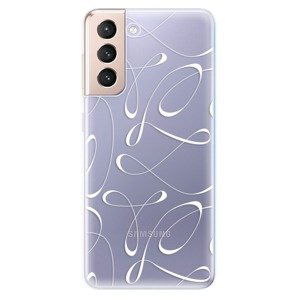 Odolné silikónové puzdro iSaprio - Fancy - white - Samsung Galaxy S21