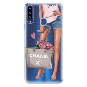 Odolné silikónové puzdro iSaprio - Fashion Bag - Samsung Galaxy A20s