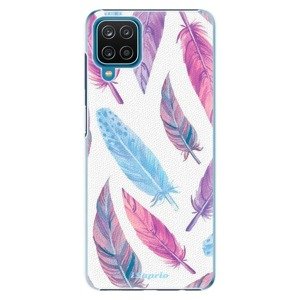 Plastové puzdro iSaprio - Feather Pattern 10 - Samsung Galaxy A12