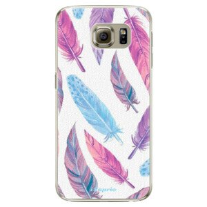 Plastové puzdro iSaprio - Feather Pattern 10 - Samsung Galaxy S6 Edge