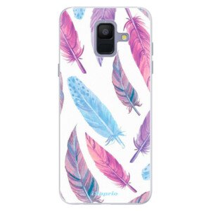 Silikónové puzdro iSaprio - Feather Pattern 10 - Samsung Galaxy A6