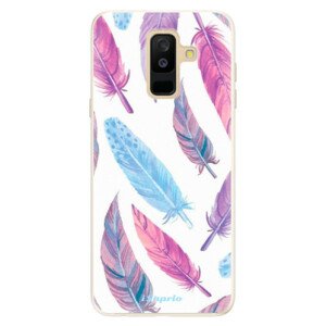 Silikónové puzdro iSaprio - Feather Pattern 10 - Samsung Galaxy A6+