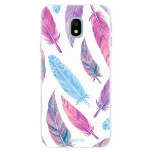 Silikónové puzdro iSaprio - Feather Pattern 10 - Samsung Galaxy J3 2017