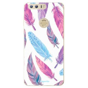 Odolné silikónové puzdro iSaprio - Feather Pattern 10 - Huawei Honor 8