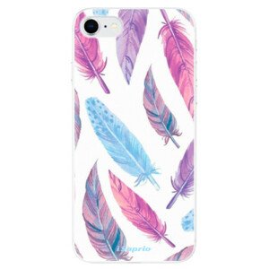 Odolné silikónové puzdro iSaprio - Feather Pattern 10 - iPhone SE 2020