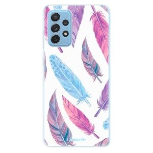 Odolné silikónové puzdro iSaprio - Feather Pattern 10 - Samsung Galaxy A72