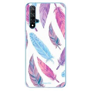 Odolné silikónové puzdro iSaprio - Feather Pattern 10 - Huawei Nova 5T