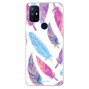 Odolné silikónové puzdro iSaprio - Feather Pattern 10 - OnePlus Nord N10 5G