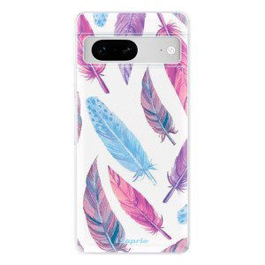 Odolné silikónové puzdro iSaprio - Feather Pattern 10 - Google Pixel 7 5G