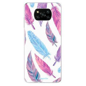 Odolné silikónové puzdro iSaprio - Feather Pattern 10 - Xiaomi Poco X3 Pro / X3 NFC