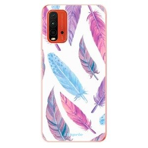 Odolné silikónové puzdro iSaprio - Feather Pattern 10 - Xiaomi Redmi 9T