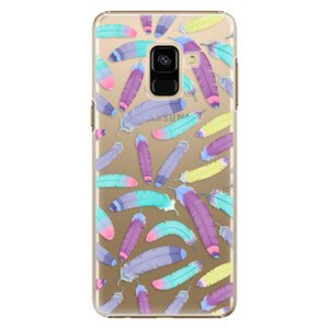 Plastové puzdro iSaprio - Feather Pattern 01 - Samsung Galaxy A8 2018