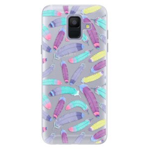 Silikónové puzdro iSaprio - Feather Pattern 01 - Samsung Galaxy A6