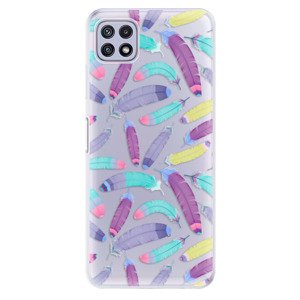 Odolné silikónové puzdro iSaprio - Feather Pattern 01 - Samsung Galaxy A22 5G