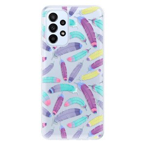 Odolné silikónové puzdro iSaprio - Feather Pattern 01 - Samsung Galaxy A23 / A23 5G