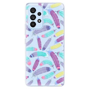 Odolné silikónové puzdro iSaprio - Feather Pattern 01 - Samsung Galaxy A73 5G