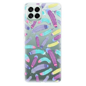 Odolné silikónové puzdro iSaprio - Feather Pattern 01 - Samsung Galaxy M53 5G