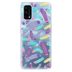 Odolné silikónové puzdro iSaprio - Feather Pattern 01 - Realme 7 Pro