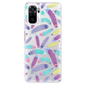 Odolné silikónové puzdro iSaprio - Feather Pattern 01 - Xiaomi Redmi Note 10 / Note 10S