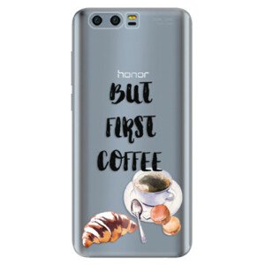 Silikónové puzdro iSaprio - First Coffee - Huawei Honor 9