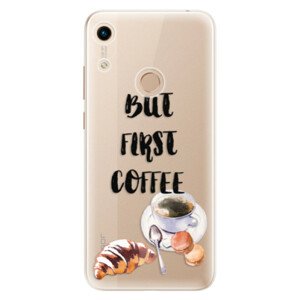 Odolné silikónové puzdro iSaprio - First Coffee - Huawei Honor 8A