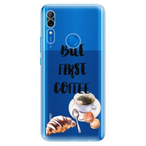 Odolné silikónové puzdro iSaprio - First Coffee - Huawei P Smart Z