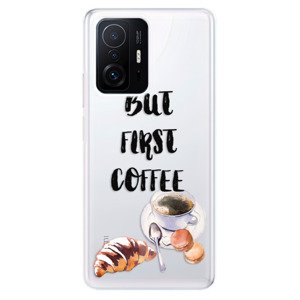 Odolné silikónové puzdro iSaprio - First Coffee - Xiaomi 11T / 11T Pro