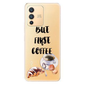 Odolné silikónové puzdro iSaprio - First Coffee - Vivo V23 5G