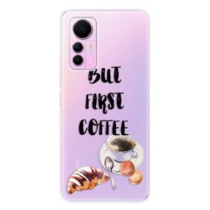 Odolné silikónové puzdro iSaprio - First Coffee - Xiaomi 12 Lite