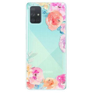 Odolné silikónové puzdro iSaprio - Flower Brush - Samsung Galaxy A71